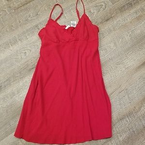 Red summer dress
